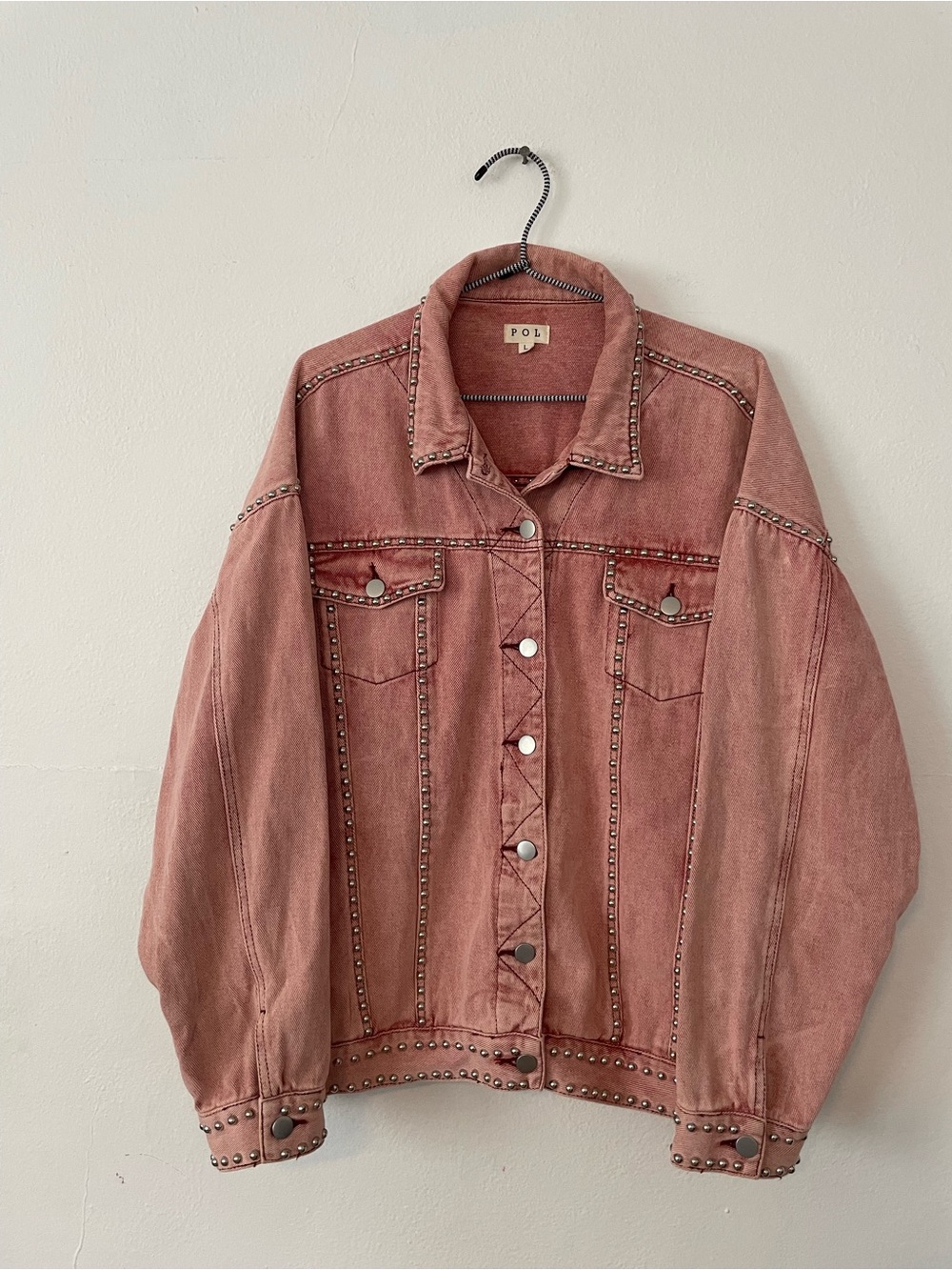 POL Studded Denim Jacket
